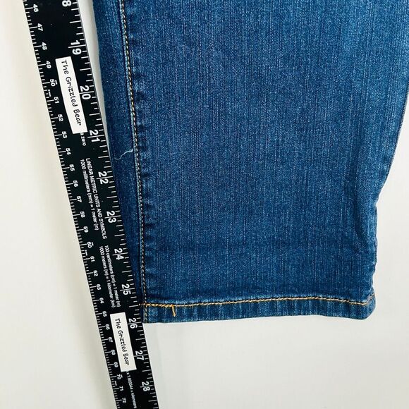 NWT Torrid Size 16 Boyfriend Straight Jeans Stretch Mid Rise Med-Dark Wash Short - Picture 12 of 15
